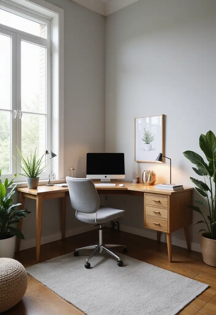 29 Office Table Design Ideas for Modern Workspaces 10. Corner Desk Solutions