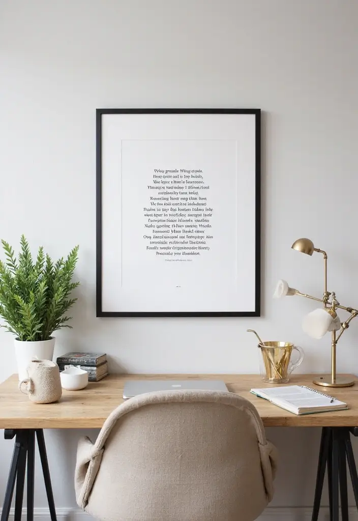 29 Womens Home Office Ideas for Creative Workspaces 13. Personal Mission Statement