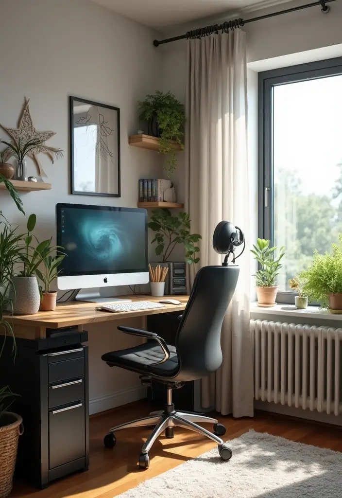 29 Womens Home Office Ideas for Creative Workspaces 16. Tech Friendly Office Setup