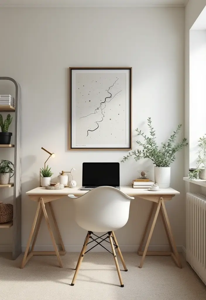 29 Womens Home Office Ideas for Creative Workspaces 19. Functional Art Pieces