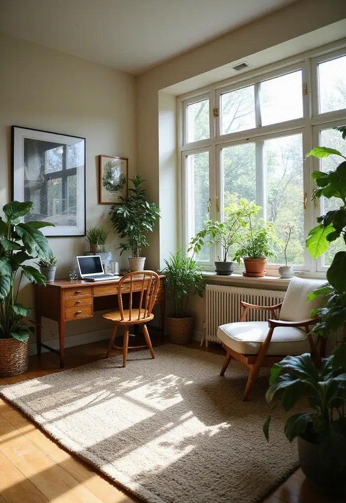 29 Womens Home Office Ideas for Creative Workspaces 2. Biophilic Design Inspiration