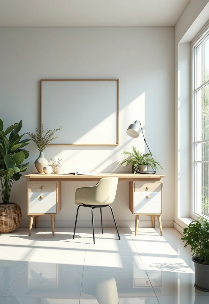 29 Womens Home Office Ideas for Creative Workspaces 28. Reflective Surfaces