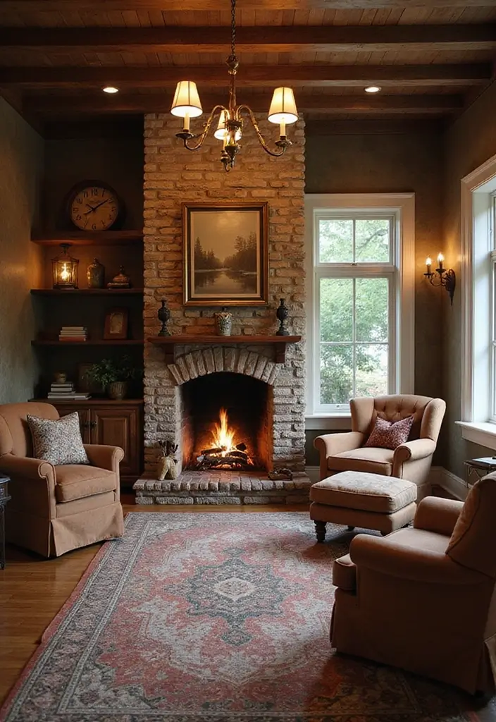 30+ Cottage Office Ideas That Feel Cozy and Inviting 15 30 Cottage Office Ideas That Feel Cozy and Inviting 15. Warm Up with a Fireplace