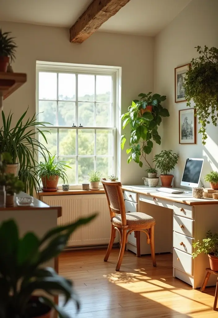 30+ Cottage Office Ideas That Feel Cozy and Inviting 16 30 Cottage Office Ideas That Feel Cozy and Inviting 16. Bright Sunlight and Views