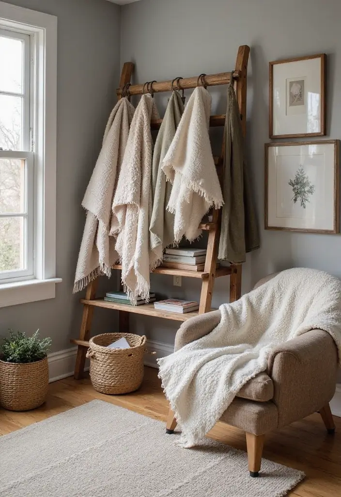 30+ Cottage Office Ideas That Feel Cozy and Inviting 27 30 Cottage Office Ideas That Feel Cozy and Inviting 27. A Cozy Blanket Station