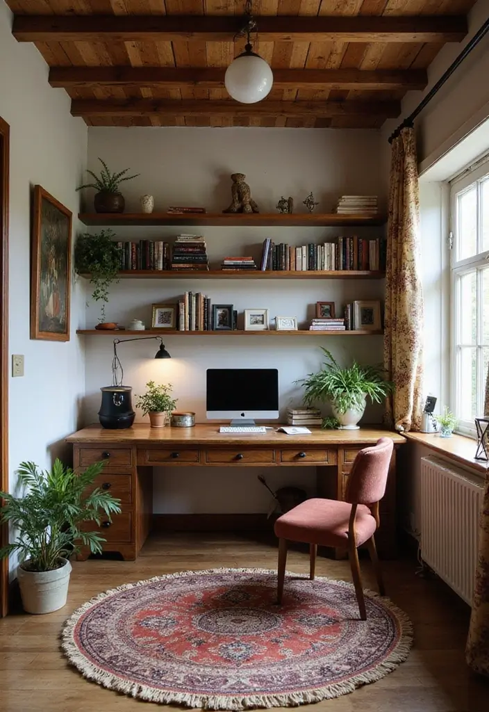 30+ Cottage Office Ideas That Feel Cozy and Inviting 29 30 Cottage Office Ideas That Feel Cozy and Inviting 29. Personal Workspace Library