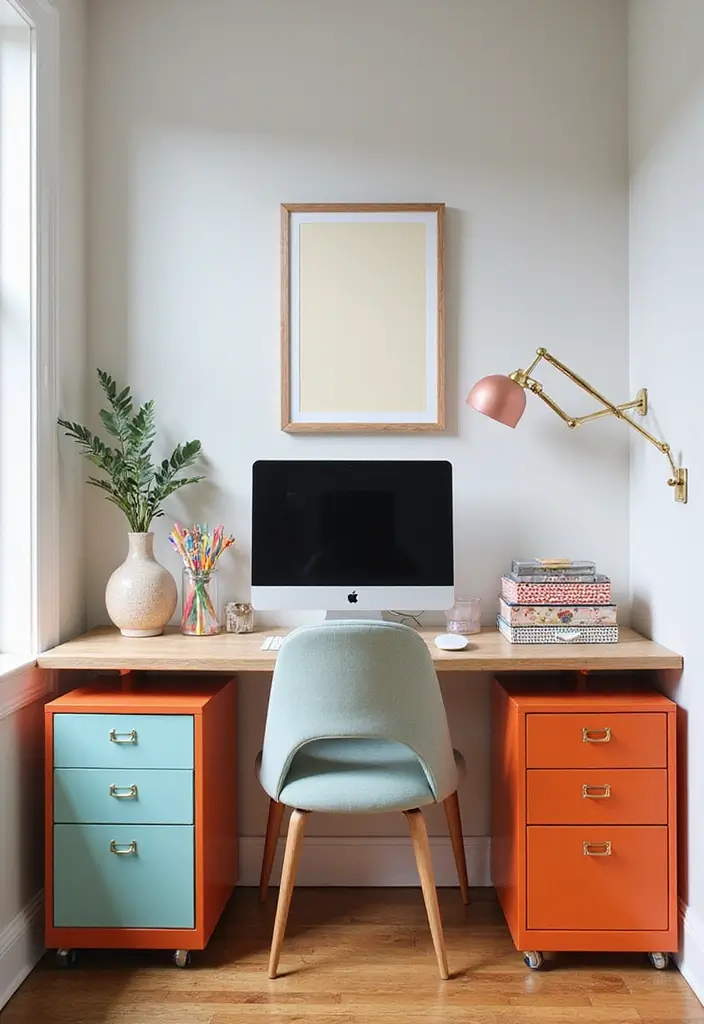 30+ Glam Office Ideas for a Stylish Work Atmosphere 18 30 Glam Office Ideas for a Stylish Work Atmosphere 18. Chic File Storage