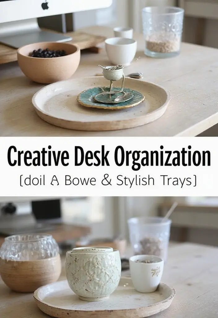30+ Glam Office Ideas for a Stylish Work Atmosphere 23 30 Glam Office Ideas for a Stylish Work Atmosphere 23. Creative Desk Organization