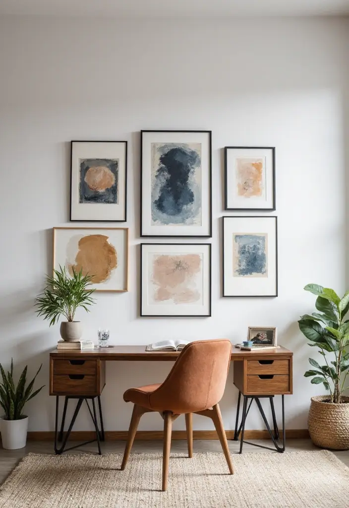 30+ Glam Office Ideas for a Stylish Work Atmosphere 3 30 Glam Office Ideas for a Stylish Work Atmosphere 3. Stylish Wall Art