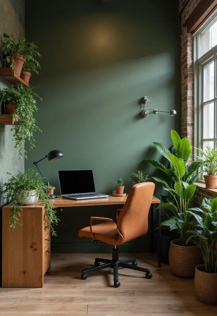 30+ Office Wallpaper Ideas You’ll Want to Try 16 30 Office Wallpaper Ideas Youll Want to Try 16. Earthy Tones