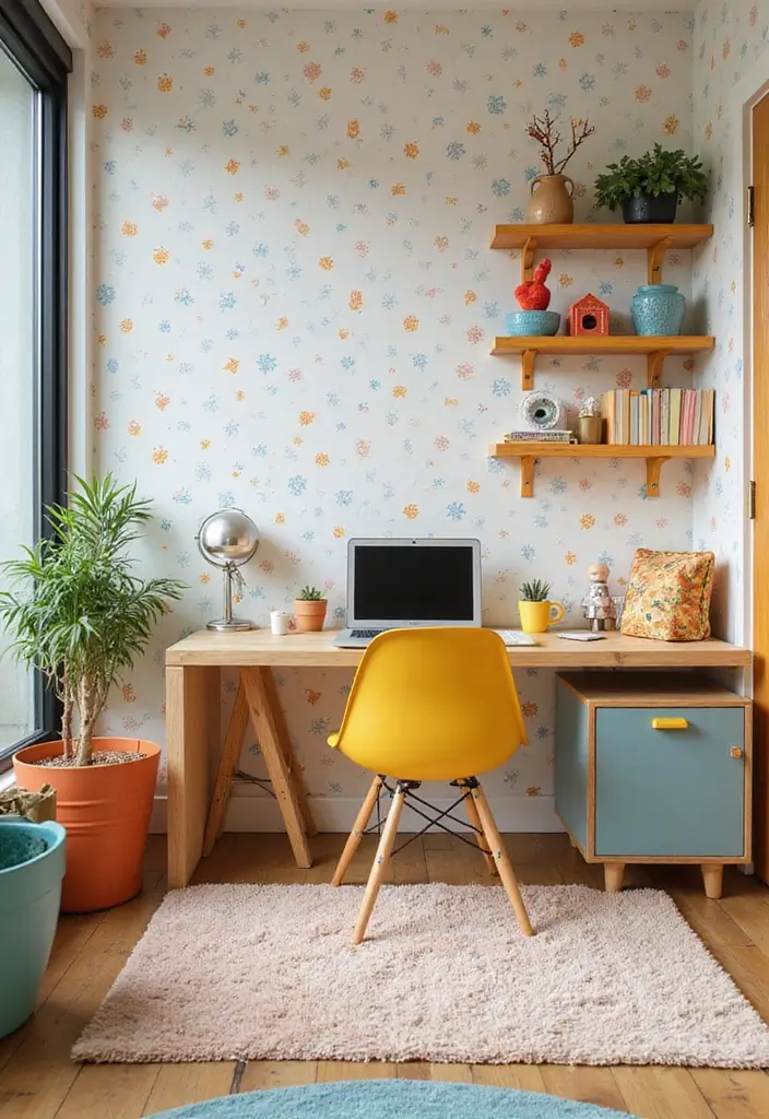 30+ Office Wallpaper Ideas You’ll Want to Try 17 30 Office Wallpaper Ideas Youll Want to Try 17. Creative Patterns for Kids Spaces