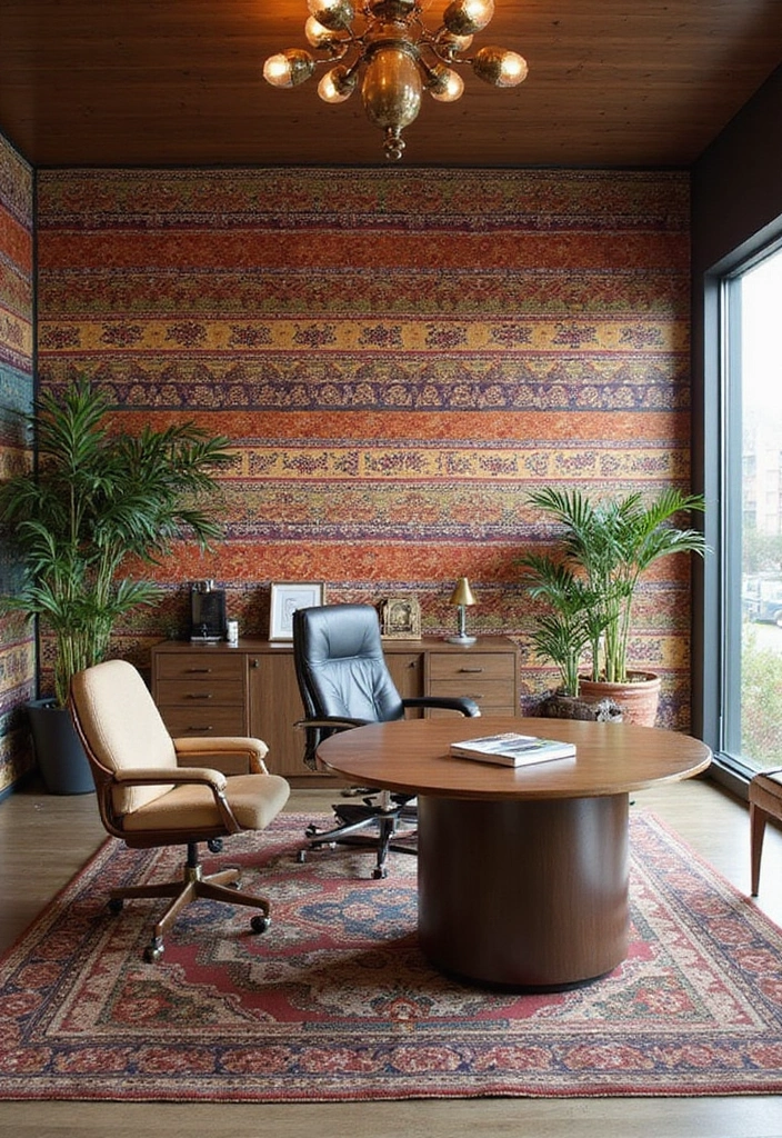 30+ Office Wallpaper Ideas You’ll Want to Try 27 30 Office Wallpaper Ideas Youll Want to Try 27. Modern Ethnic Patterns