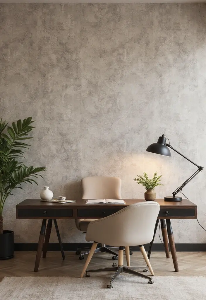 30+ Office Wallpaper Ideas You’ll Want to Try 4 30 Office Wallpaper Ideas Youll Want to Try 4. Textural Wall Coverings