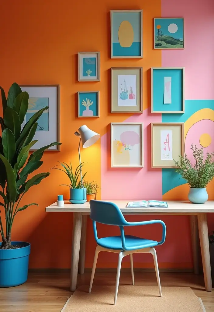 30+ Office Wallpaper Ideas You’ll Want to Try 9 30 Office Wallpaper Ideas Youll Want to Try 9. Bold Color Statements