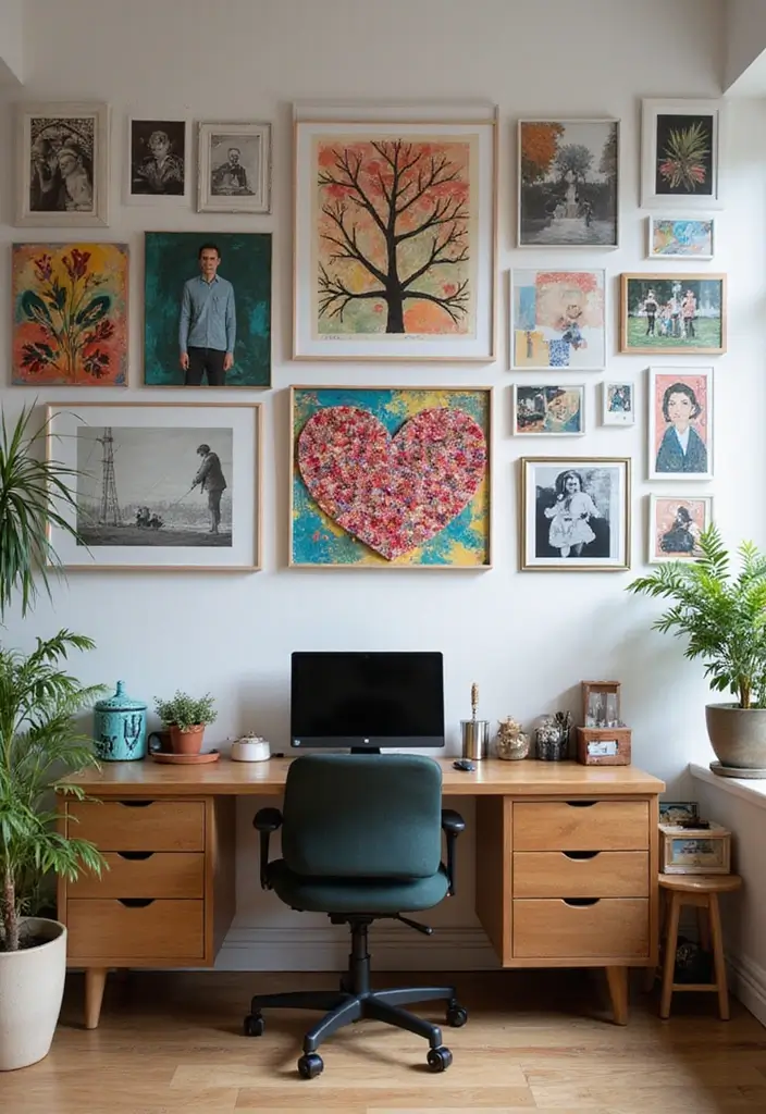 30+ Shared Home Office Ideas That Work for Two 12 30 Shared Home Office Ideas That Work for Two 12. Personalize with Artwork