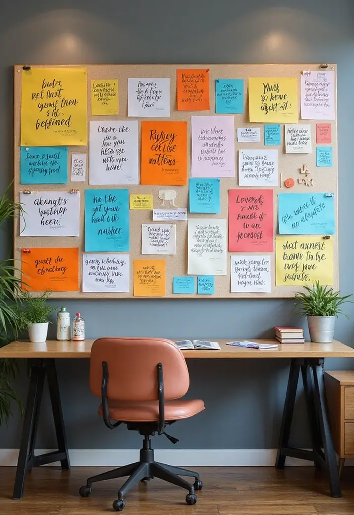 30+ Shared Home Office Ideas That Work for Two 16 30 Shared Home Office Ideas That Work for Two 16. Inspirational Quotes and Vision Boards