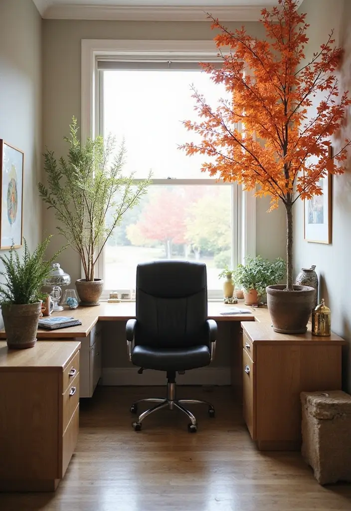 30+ Shared Home Office Ideas That Work for Two 21 30 Shared Home Office Ideas That Work for Two 21. Seasonal Theme Changes