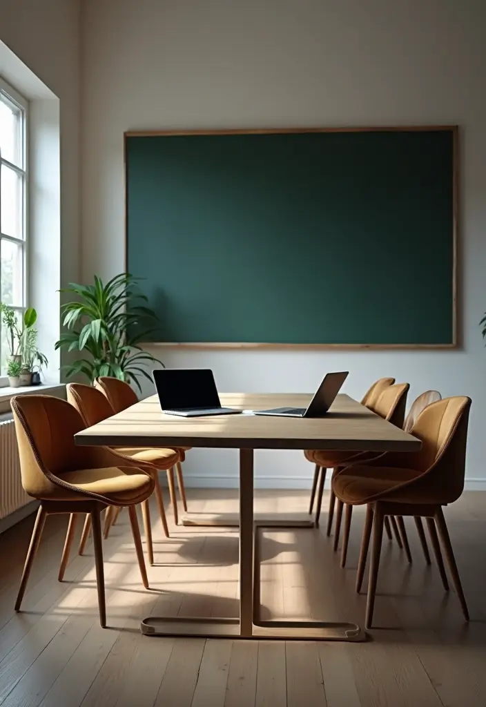 30+ Shared Home Office Ideas That Work for Two 4 30 Shared Home Office Ideas That Work for Two 4. Collaborative Work Table