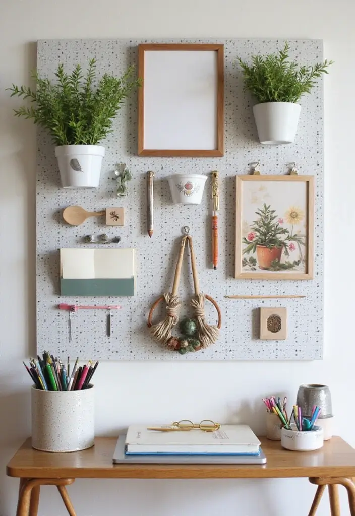 30+ Shared Home Office Ideas That Work for Two 6 30 Shared Home Office Ideas That Work for Two 6. Pegboard for Dynamic Decor