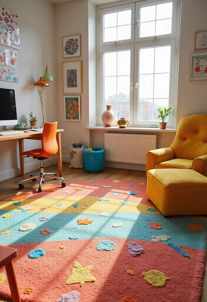 30 Toca Boca Office Ideas That Spark Creativity 17. Toca Boca Inspired Carpet