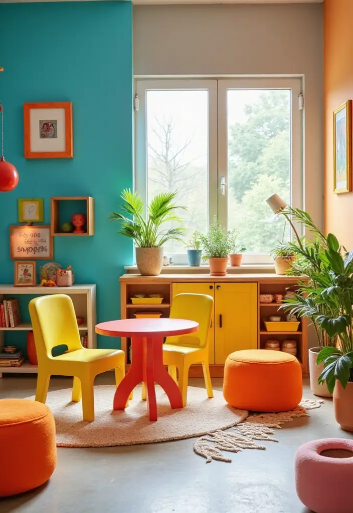 30 Toca Boca Office Ideas That Spark Creativity 24. Brightly Colored Furniture