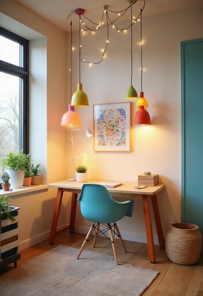 30 Toca Boca Office Ideas That Spark Creativity 8. Fun Lighting Options