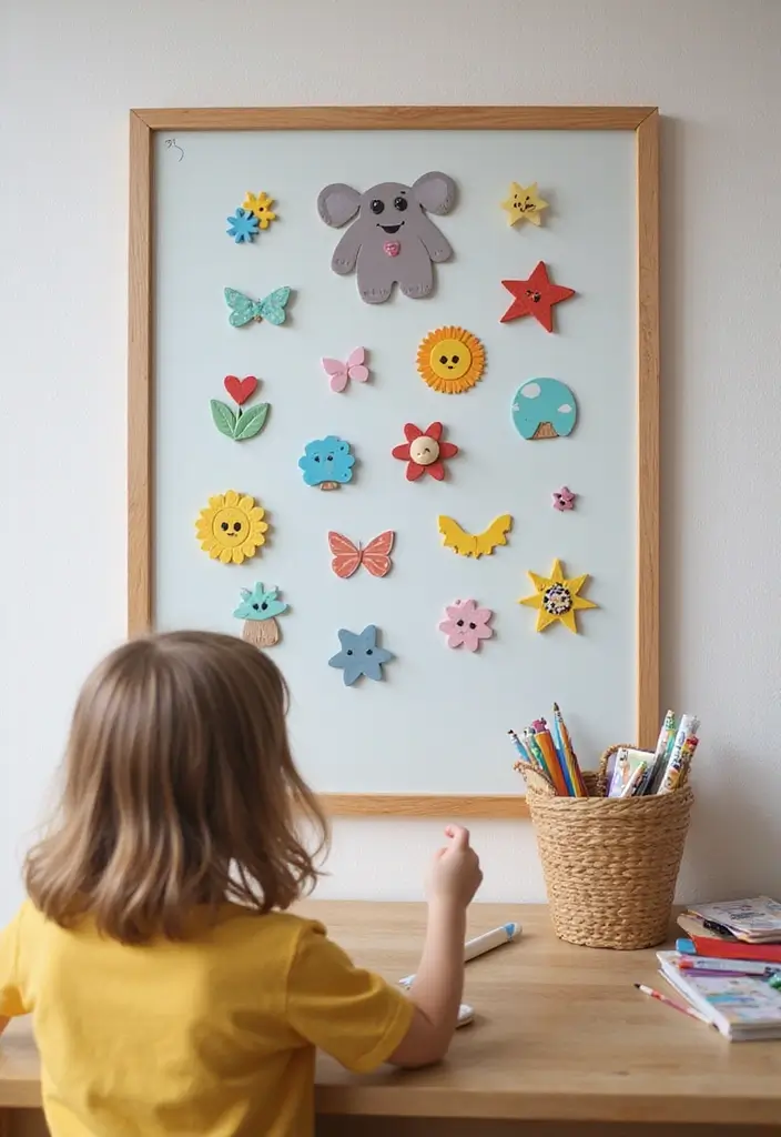 30 Toca Boca Office Ideas That Spark Creativity 9. Creative Magnetic Board