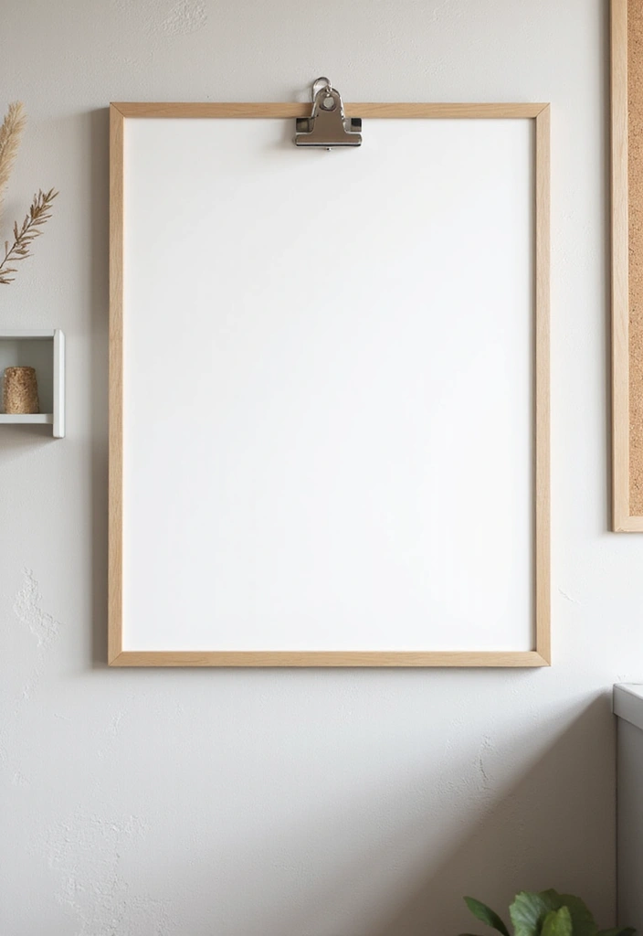 30 White Office Decor Ideas for a Clean Look 10. Whiteboards and Corkboards