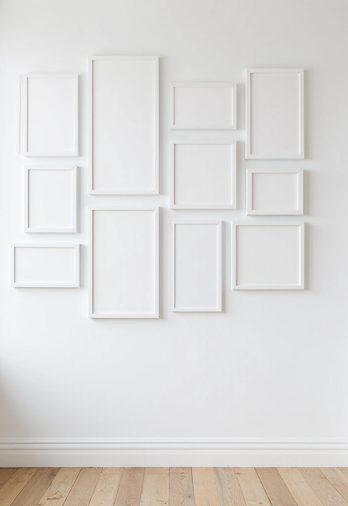30 White Office Decor Ideas for a Clean Look 19. White Picture Frames
