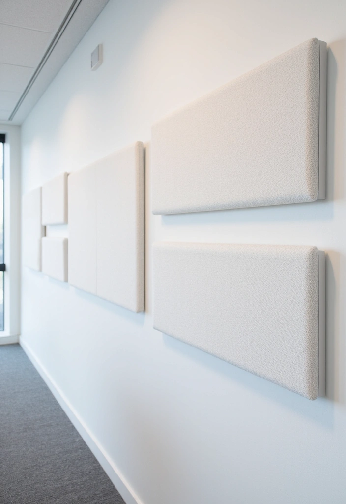 30 White Office Decor Ideas for a Clean Look 22. White Acoustic Panels