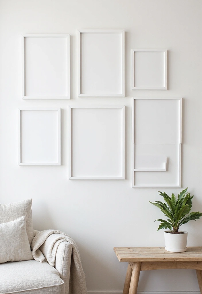 30 White Office Decor Ideas for a Clean Look 3. White Wall Art