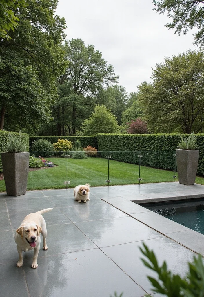 12 Backyard Dog Fence Ideas for Safe Secure Fun Play Spaces 10. Glass Fencing A Chic Barrier