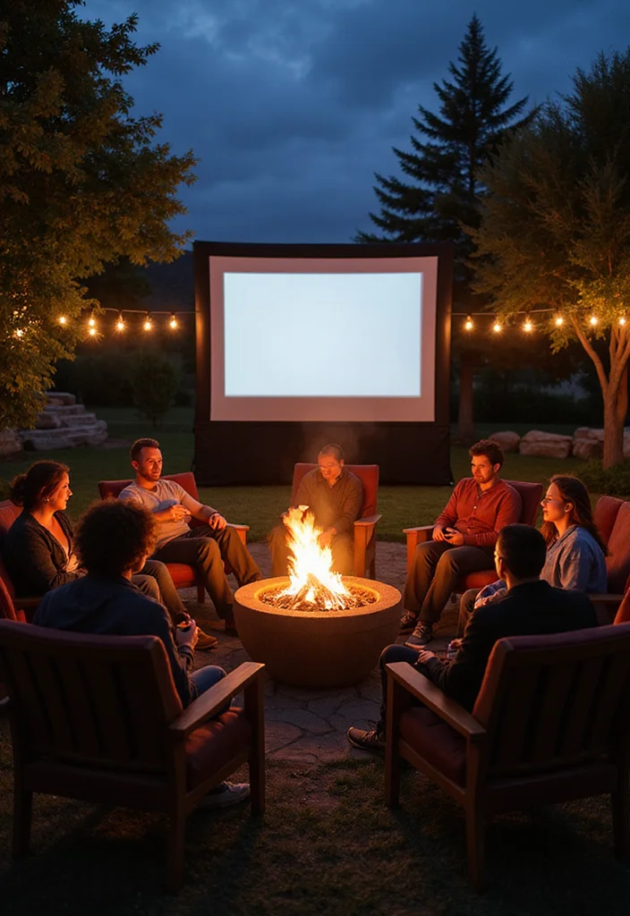 12 Backyard Movie Night Ideas for Fun Cozy Outdoor Evenings 7. Set Up a Fire Pit