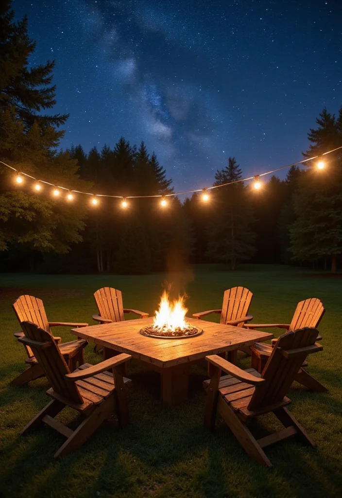 12 Backyard Patio Fire Pit Ideas for Warm Social Gatherings 1. Reclaimed Wood Fire Pit Table