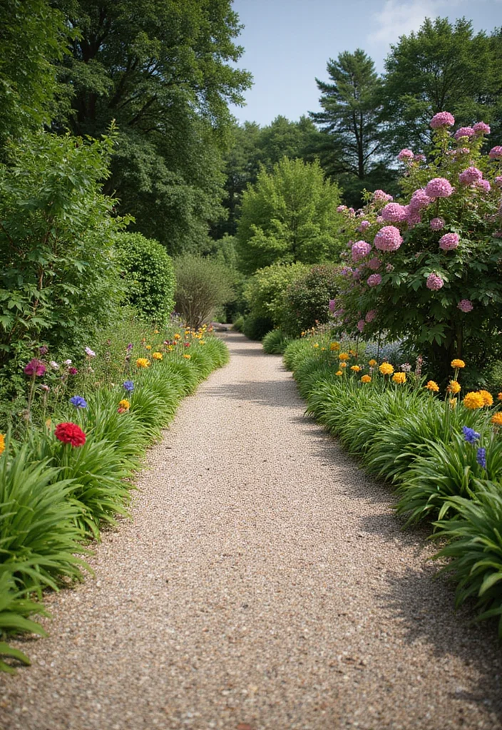 12 Backyard Pea Gravel Ideas for Simple Clean Low Maintenance Style 23 12 Backyard Pea Gravel Ideas for Simple Clean Low Maintenance Style 3. Charming Garden Pathways