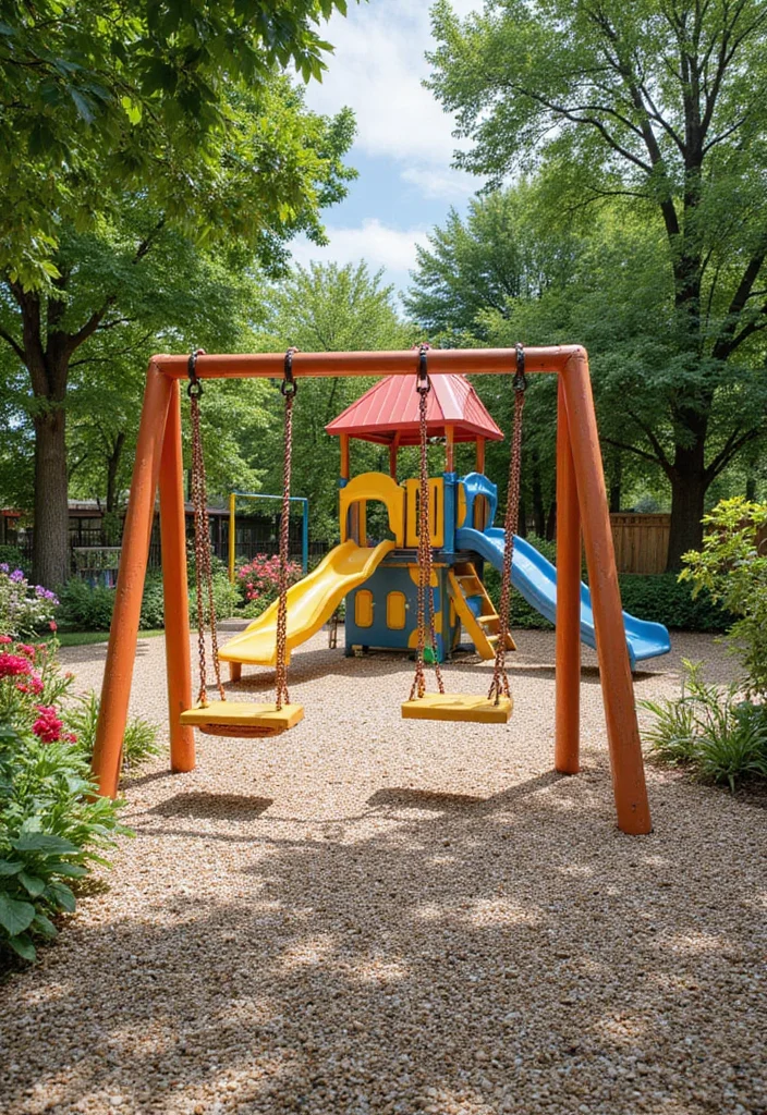 12 Backyard Pea Gravel Ideas for Simple Clean Low Maintenance Style 45 12 Backyard Pea Gravel Ideas for Simple Clean Low Maintenance Style 5. Pea Gravel Playground