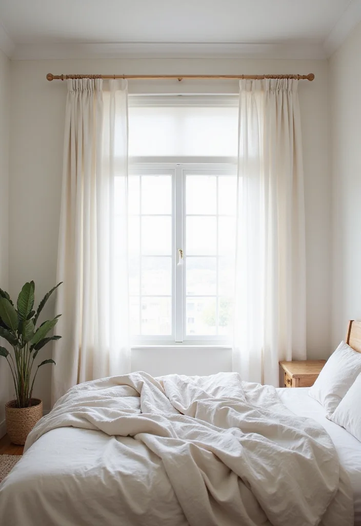 12 Basic Bedroom Ideas for Clean Simple Comfortable Living 7. Choose Simple Window Treatments