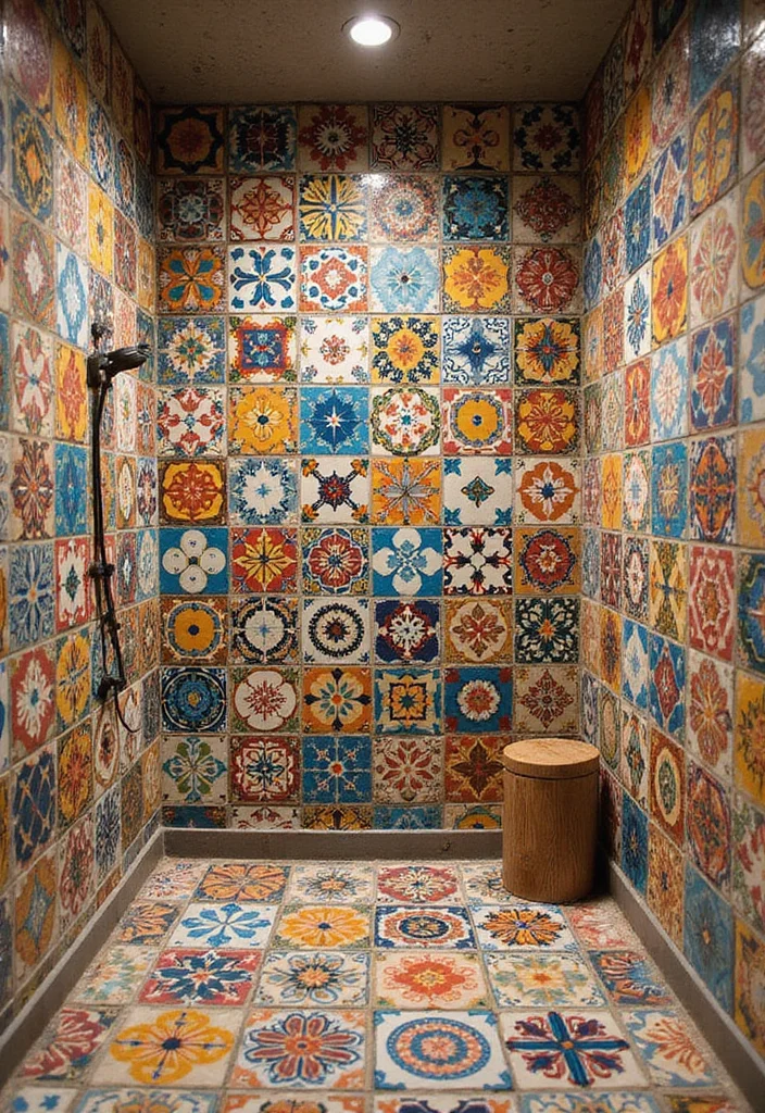 12 Bathroom Shower Tile Ideas for Spa-Like Stylish Spaces 56 12 Bathroom Shower Tile Ideas for Spa Like Stylish Spaces 6. Patterned Cement Tiles