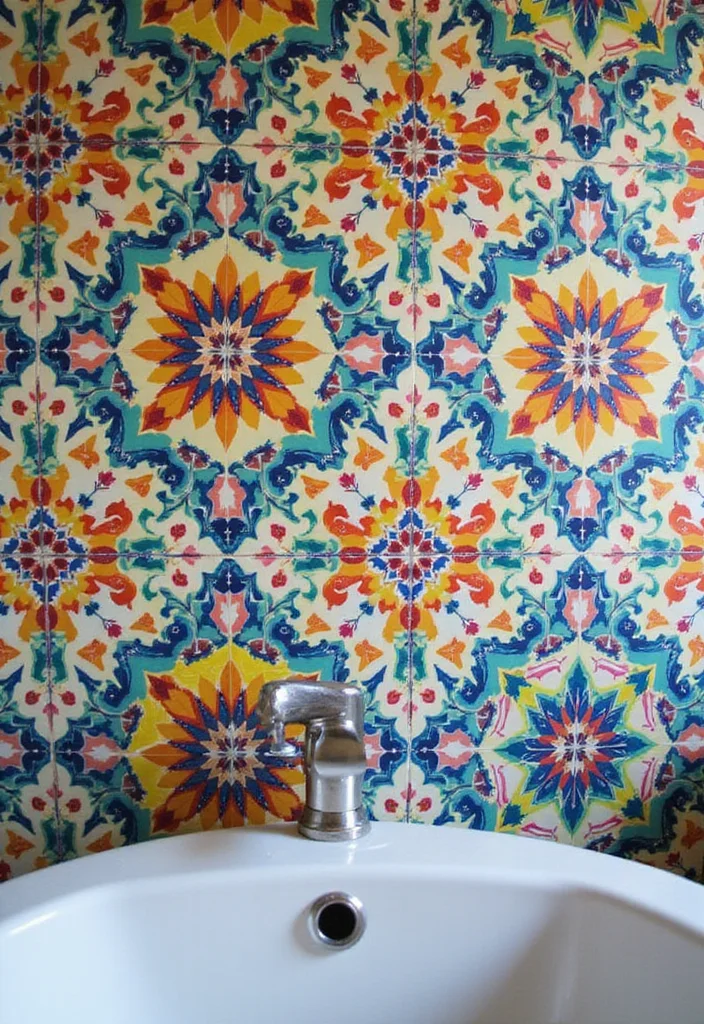 12 Bathroom Tiles Ideas for Fresh Durable Stylish Surfaces 1. Moroccan Mosaic Wonder