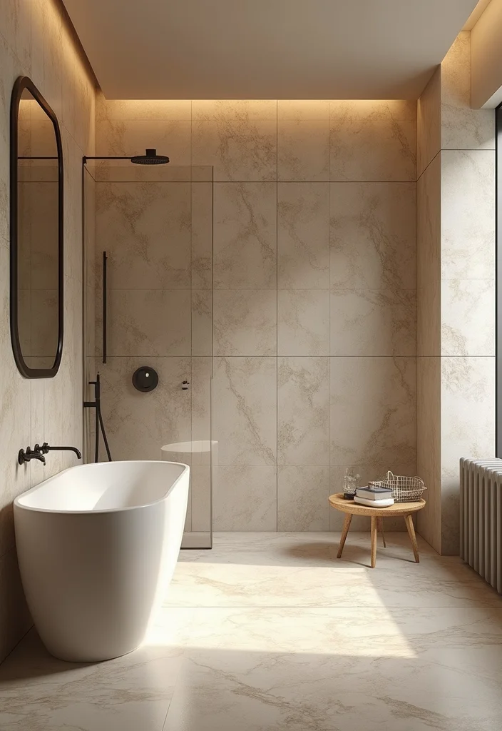 12 Bathroom Tiles Ideas for Fresh Durable Stylish Surfaces 7. Natural Stone Tiles