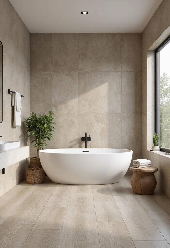 12 Bathroom Tiles Ideas for Fresh Durable Stylish Surfaces 8. Eco Friendly Porcelain Tiles