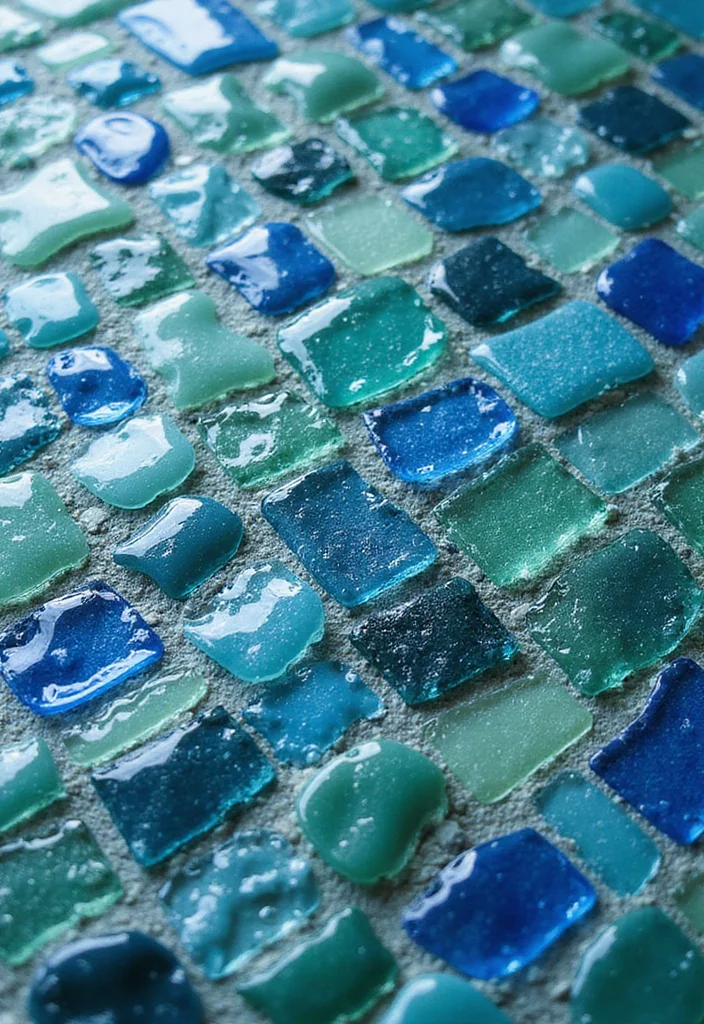 12 Bathroom Tiling Ideas for Clean Modern Patterned Designs 1. Recycled Glass Tiles