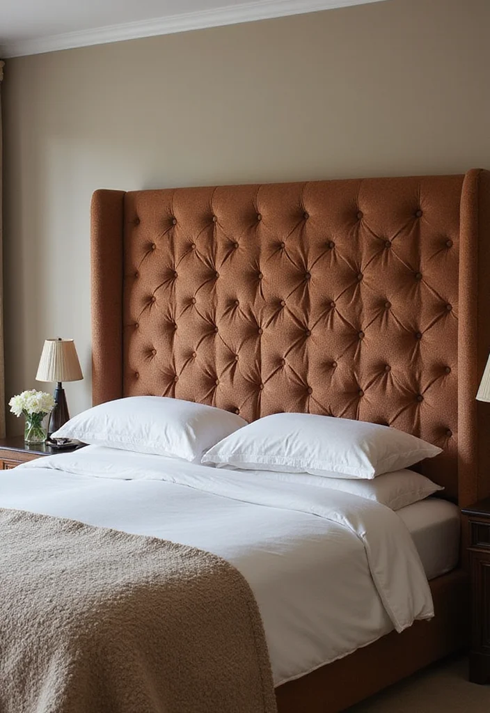 12 Bedroom Ideas for Couples for Warm Romantic Shared Retreats 23 12 Bedroom Ideas for Couples for Warm Romantic Shared Retreats 3. Statement Headboard