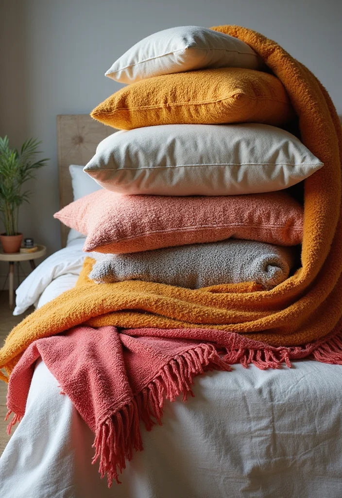 12 Bedroom Ideas for Couples for Warm Romantic Shared Retreats 34 12 Bedroom Ideas for Couples for Warm Romantic Shared Retreats 4. Cozy Textiles