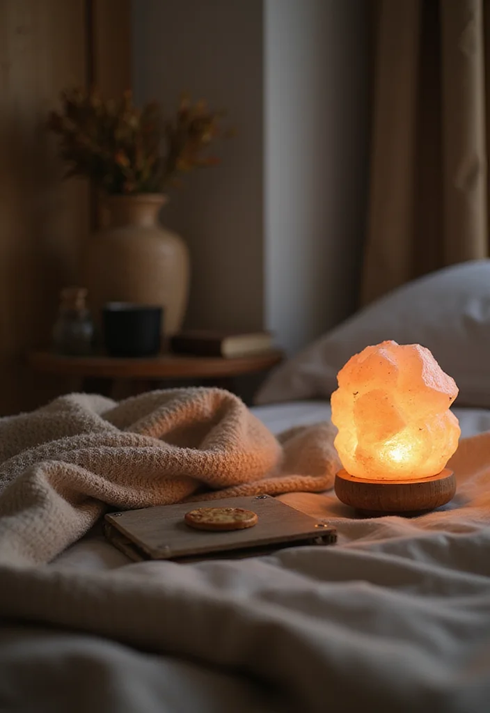 12 Bedroom Lamp Ideas for Soft Cozy Nighttime Glow 6. Salt Lamps