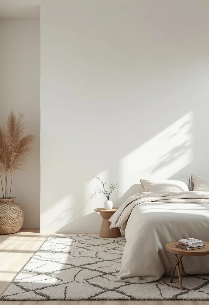 12 Bedroom Rug Ideas for Soft Warm Grounding Texture 100 12 Bedroom Rug Ideas for Soft Warm Grounding Texture 10. Monochrome Rugs