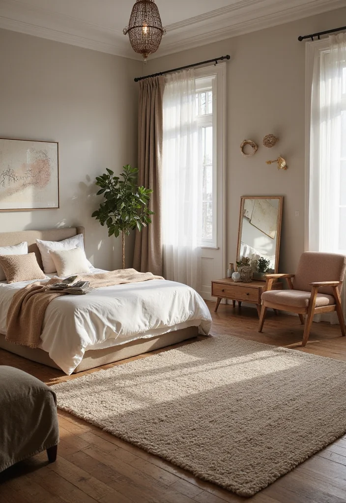 12 Bedroom Rug Ideas for Soft Warm Grounding Texture 111 12 Bedroom Rug Ideas for Soft Warm Grounding Texture 11. Textured Area Rugs