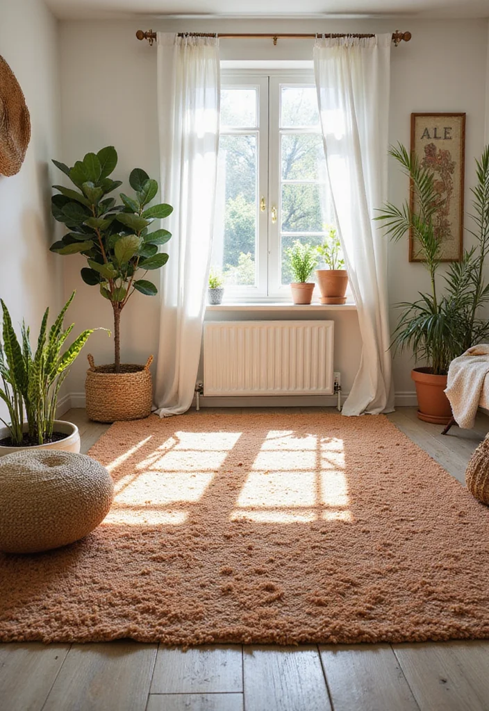 12 Bedroom Rug Ideas for Soft Warm Grounding Texture 122 12 Bedroom Rug Ideas for Soft Warm Grounding Texture 12. Outdoor Inspired Rugs