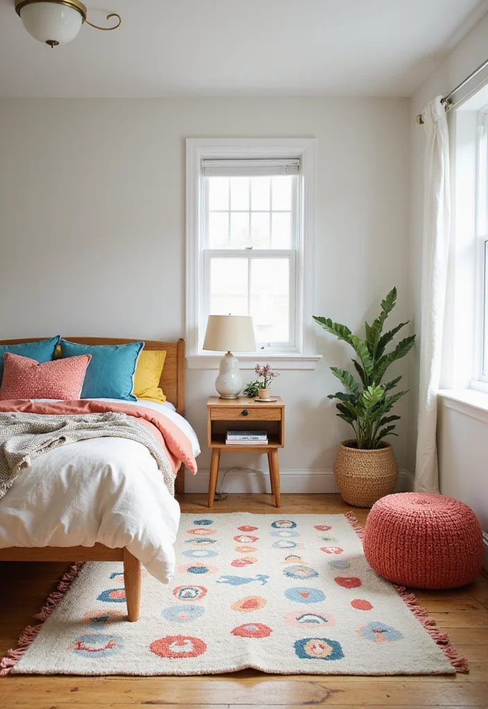 12 Bedroom Rug Ideas for Soft Warm Grounding Texture 23 12 Bedroom Rug Ideas for Soft Warm Grounding Texture 3. Organic Cotton Rugs