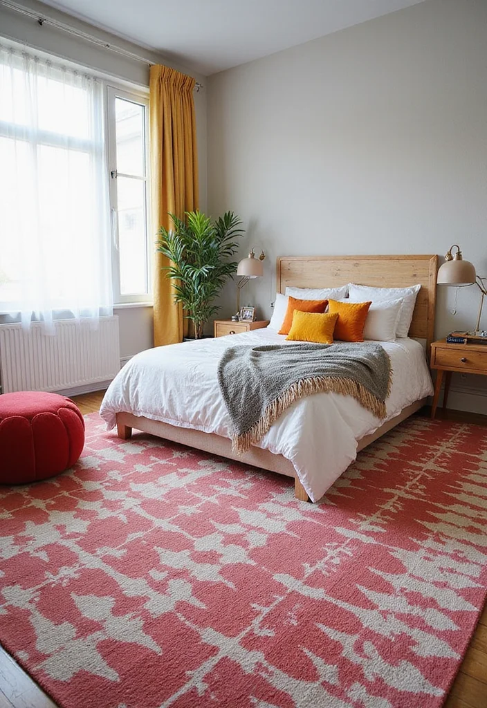 12 Bedroom Rug Ideas for Soft Warm Grounding Texture 56 12 Bedroom Rug Ideas for Soft Warm Grounding Texture 6. Eco Friendly Dyed Rugs